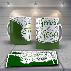 Canecas personalizas Serviço Social Cerâmica  Personalizada   