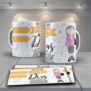 Canecas personaliza Sou Pastora Cerâmica  Personalizada   