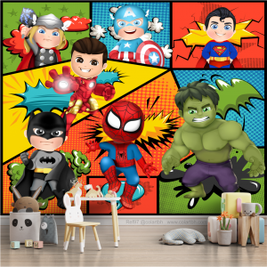 Papel de parede Suoer Herois- cod000097